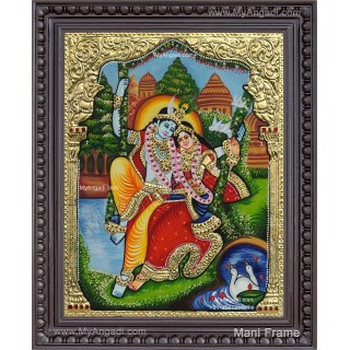Radha Krishna Tanjore Painting