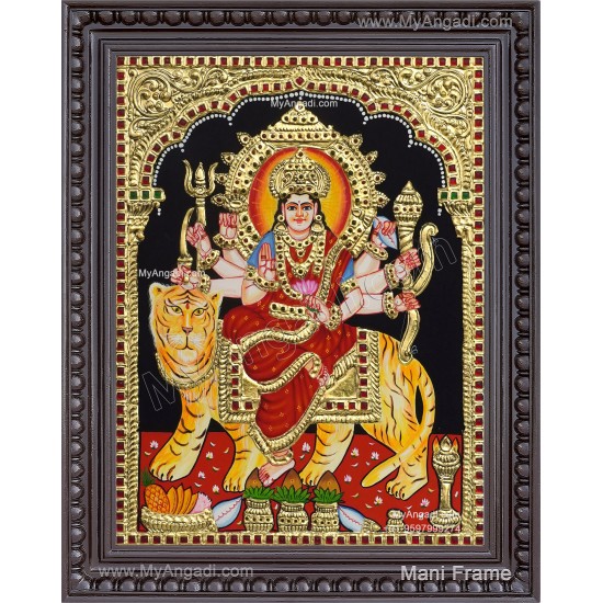 Durga Devi Tanjore Painting