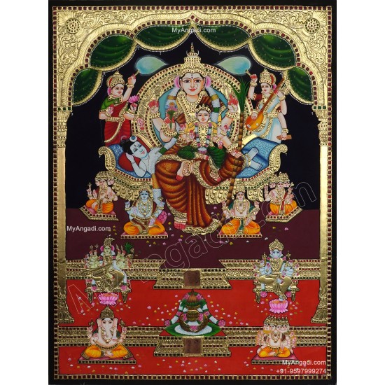 Raja Rajeshwari Tanjore Painting Raja Rajeshwari Tanjore Painting