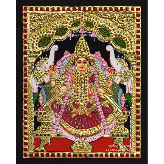 Gaja Lakshmi Tanjore Painting Gaja Lakshmi Tanjore Painting