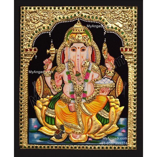 Ganesha Tanjore Painting