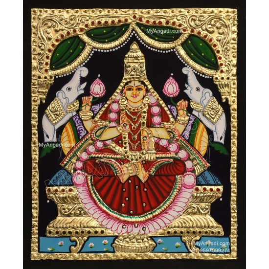 Gaja Lakshmi Tanjore Painting Gaja Lakshmi Tanjore Painting