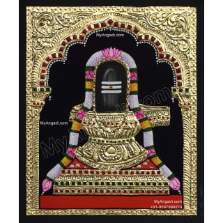 Shiva Lingam Tanjore Painting
