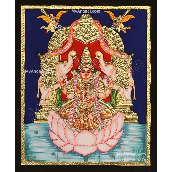 Gajalakshmi Tanjore Painting Gajalakshmi Tanjore Painting