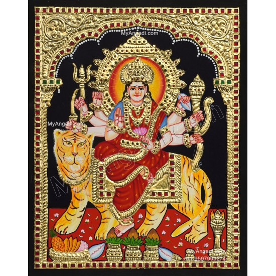 Durga Devi Tanjore Painting