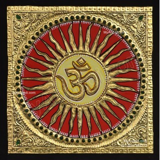 Om - Sun Tanjore Paintings