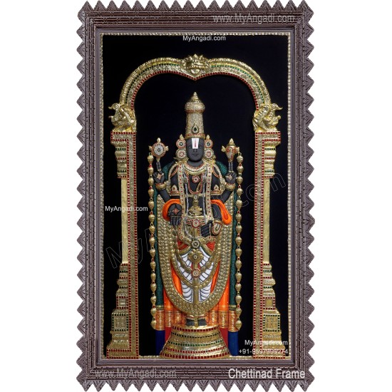 Balaji 3d Tanjore Painting Balaji 3d Tanjore Painting