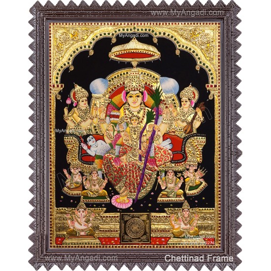 Raja Rajeshwari Tanjore Painting