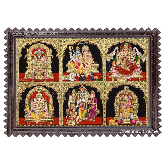 6 Panel Tanjore Painting 6 Panel Tanjore Painting