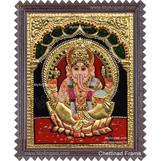 Ganesha Tanjore Painting Ganesha Tanjore Painting