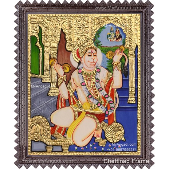 Hanuman Tanjore Painting Hanuman Tanjore Painting