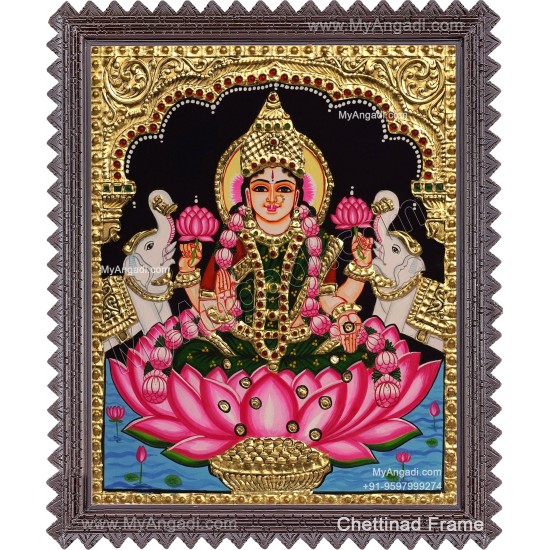 Gajalakshmi Tanjore Painting Gajalakshmi Tanjore Painting