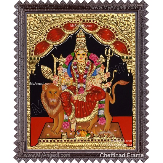Durga Devi Tanjore Painting