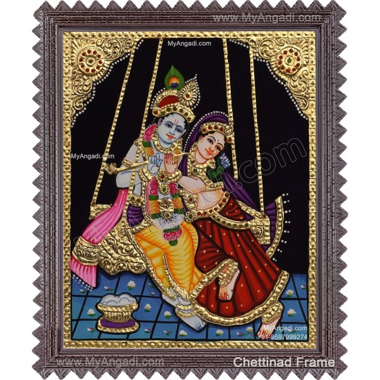 Radha Krishna Tanjore Painting