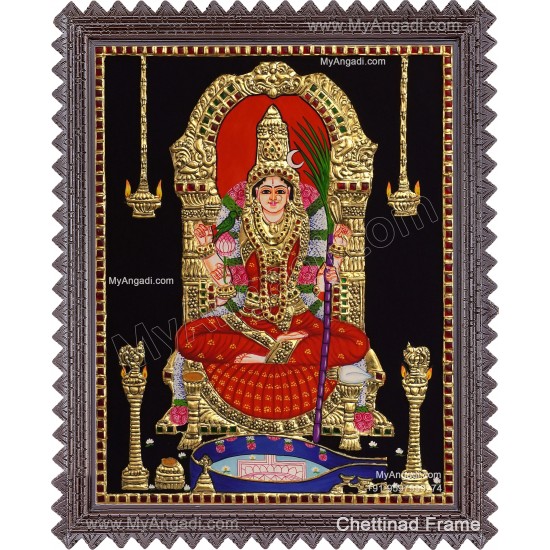 Kamatchi Amman Tanjore Painting Kamatchi Amman Tanjore Painting