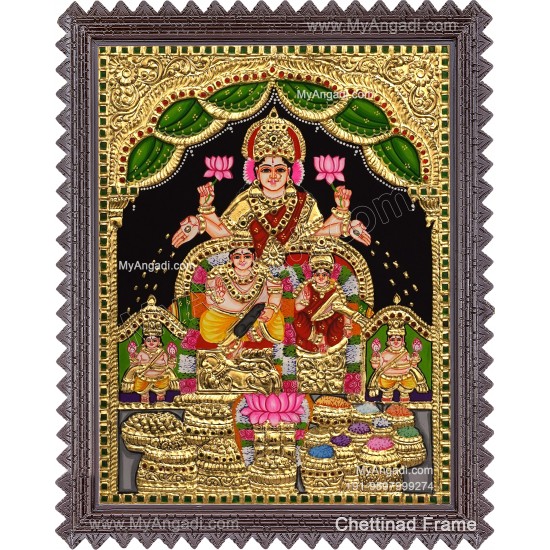 Kubera Lakshmi Tanjore Painting