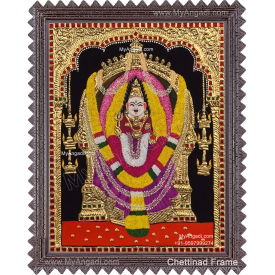 Bathirakali Amman Tanjore Painting