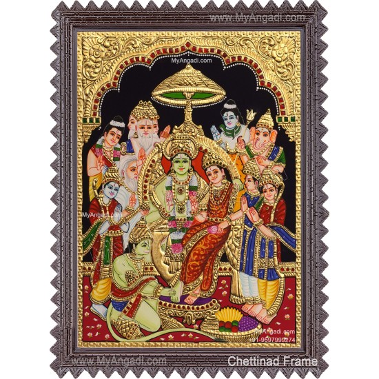Ramar Pattabhisekam Tanjore Painting Ramar Pattabhisekam Tanjore Painting