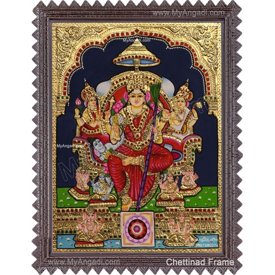 Raja Rajeshwari Tanjore Painting