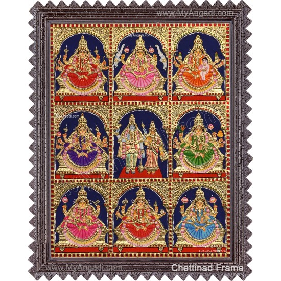 Ashta Lakshmi Tanjore Painting
