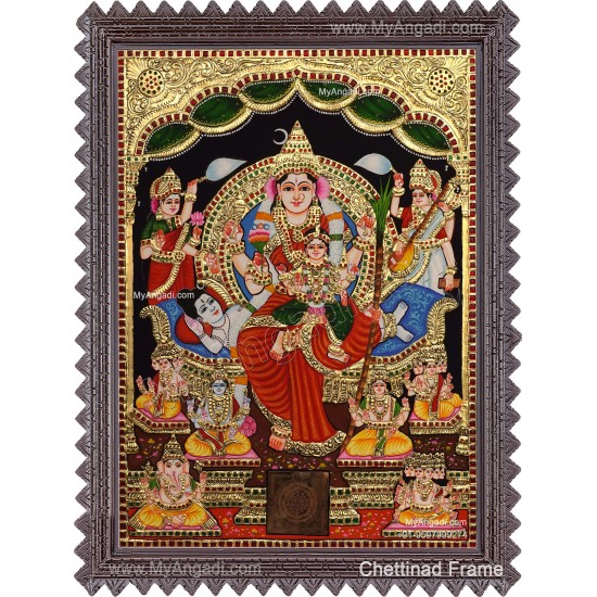 Raja Rajeshwari Tanjore Painting Raja Rajeshwari Tanjore Painting