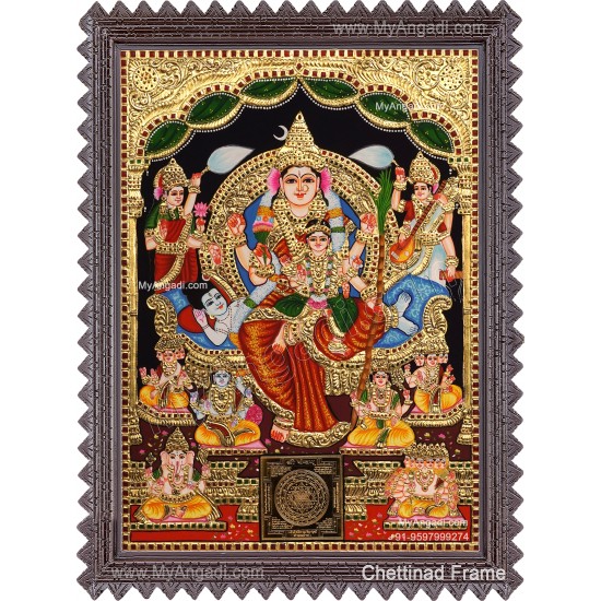 Raja Rajeshwari Tanjore Painting