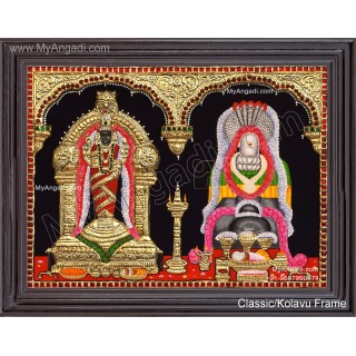 Vaitheeswaran Thaiyal Nayagi 2D Tanjore Painting