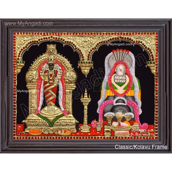 Vaitheeswaran Thaiyal Nayagi 2D Tanjore Painting