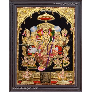 Raja Rajeshwari Tanjore Painting