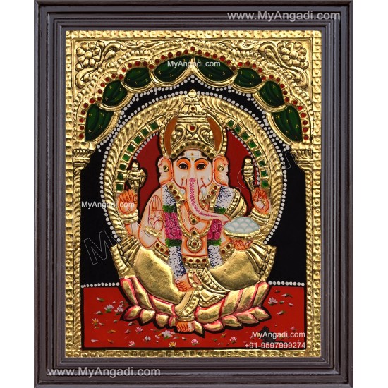 Ganesha Tanjore Painting Ganesha Tanjore Painting