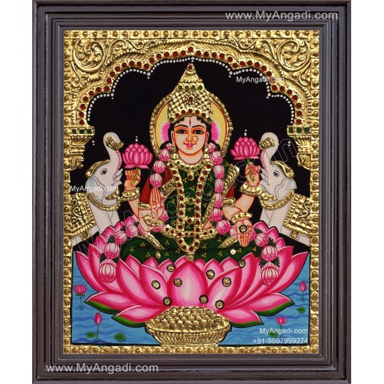 Gajalakshmi Tanjore Painting Gajalakshmi Tanjore Painting