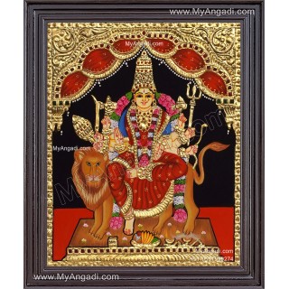 Durga Devi Tanjore Painting