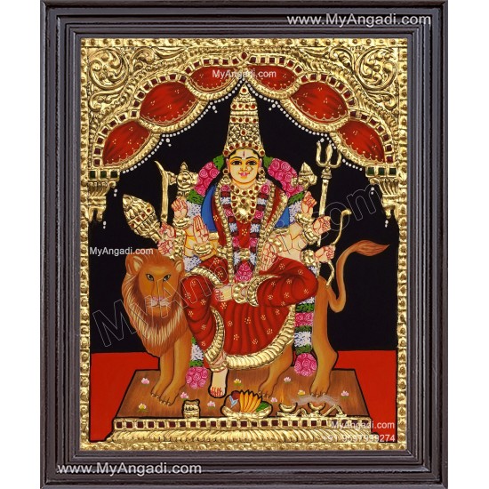 Durga Devi Tanjore Painting