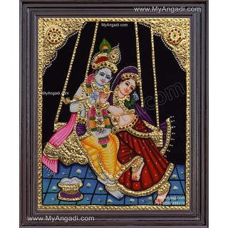 Radha Krishna Tanjore Painting