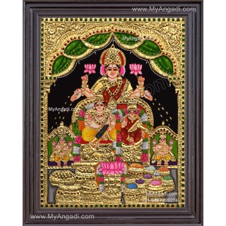 Kubera Lakshmi Tanjore Painting