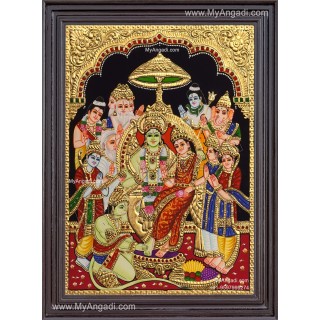 Ramar Pattabhisekam Tanjore Painting