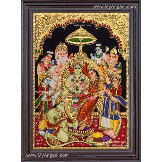 Ramar Pattabhisekam Tanjore Painting Ramar Pattabhisekam Tanjore Painting