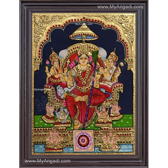Raja Rajeshwari Tanjore Painting