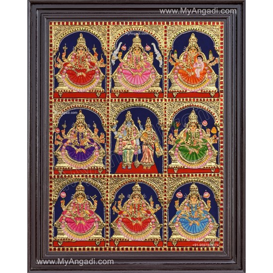 Ashta Lakshmi Tanjore Painting