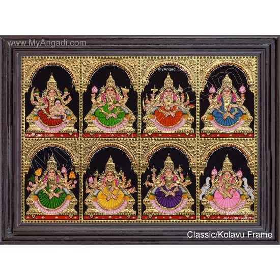 Ashtalakshmi Tanjore Painting Ashtalakshmi Tanjore Painting