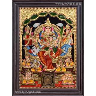 Raja Rajeshwari Tanjore Painting