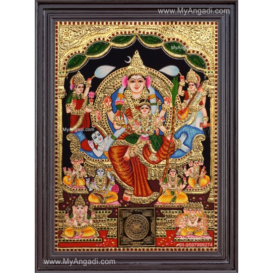 Raja Rajeshwari Tanjore Painting