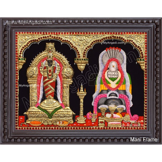 Vaitheeswaran Thaiyal Nayagi 2D Tanjore Painting