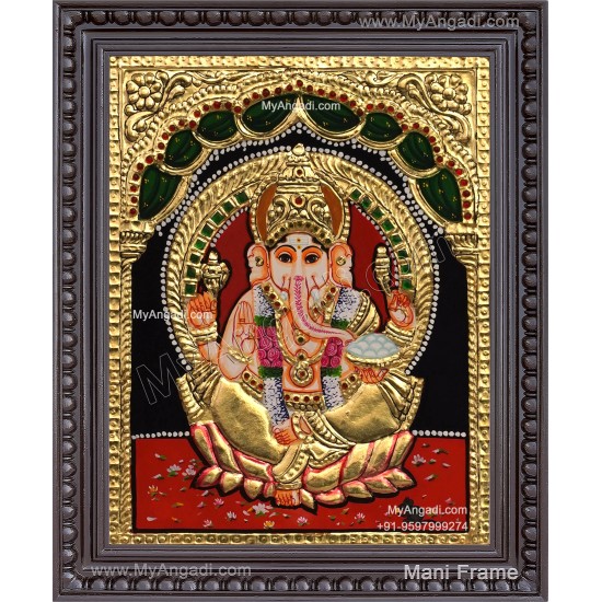 Ganesha Tanjore Painting Ganesha Tanjore Painting