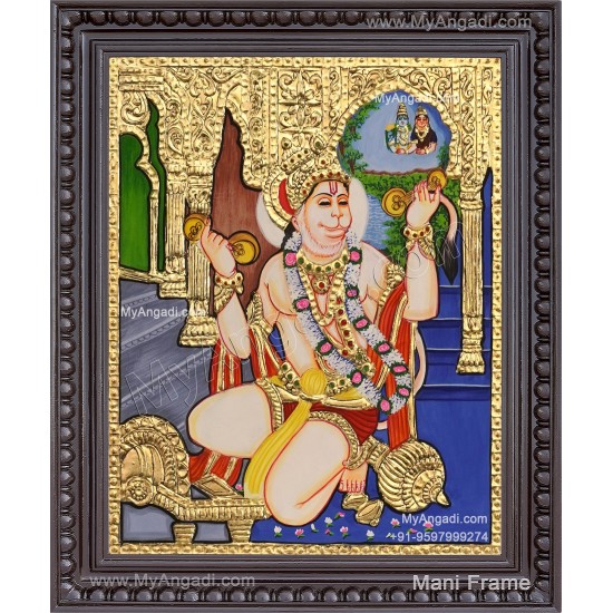 Hanuman Tanjore Painting Hanuman Tanjore Painting
