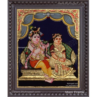 Jada Krishna Tanjore Painting
