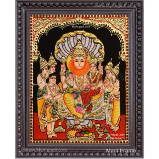 Narasimha Lakshmi Tanjore Painting