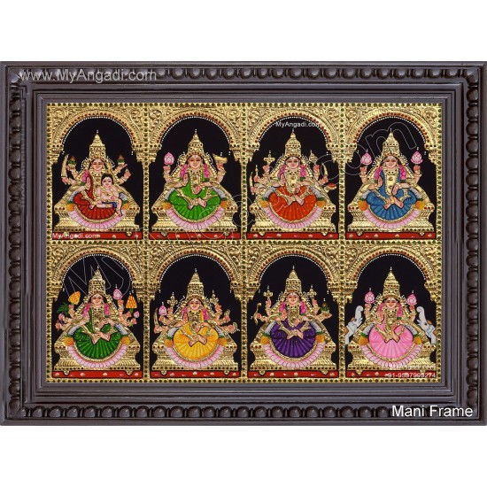 Ashtalakshmi Tanjore Painting Ashtalakshmi Tanjore Painting