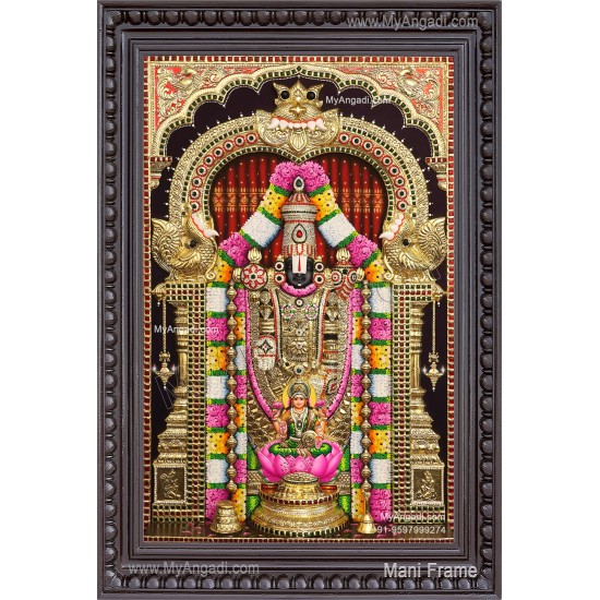 Balaji Lakshmi 3D Tanjore Painting Balaji Lakshmi 3D Tanjore Painting