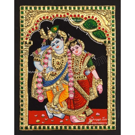 Kannan Rukmani Tanjore Painting